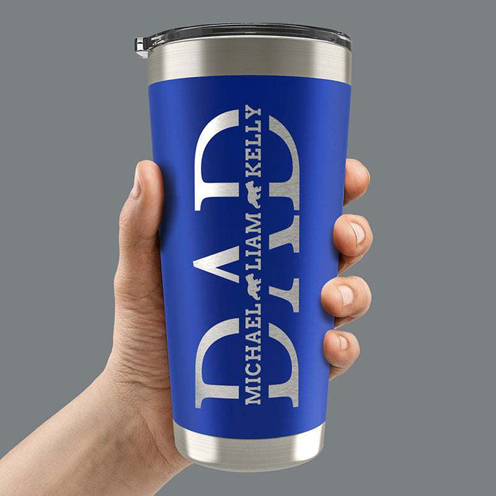 Personalized Tumbler for Dad, Dad Birthday Gift, Gifts for Grandpa - GiftShire