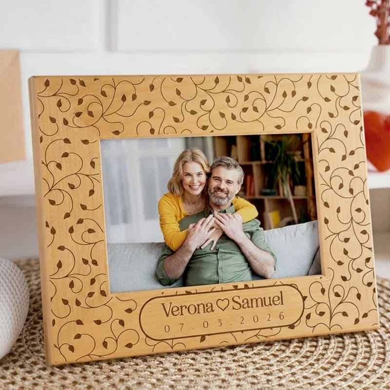 Personalized Valentine’s Day Gift – Couple Picture Frames with Laser Engraving