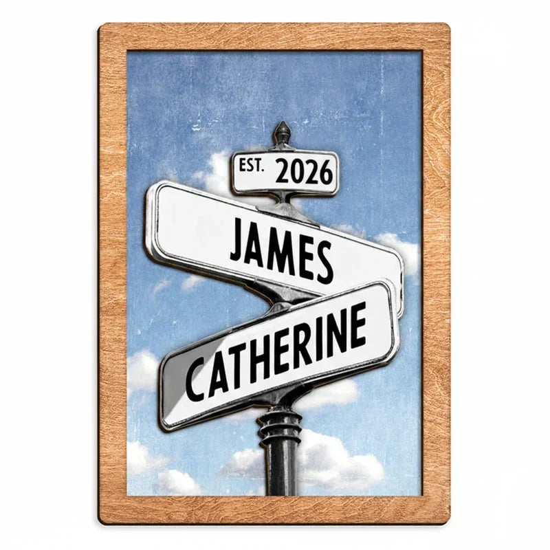 Personalized Valentine's Day Street Sign Decor