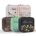 Personalized Valentine's Day Travel Jewelry Box for Her