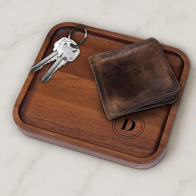 Personalized Valet Catchall Tray for Nightstand