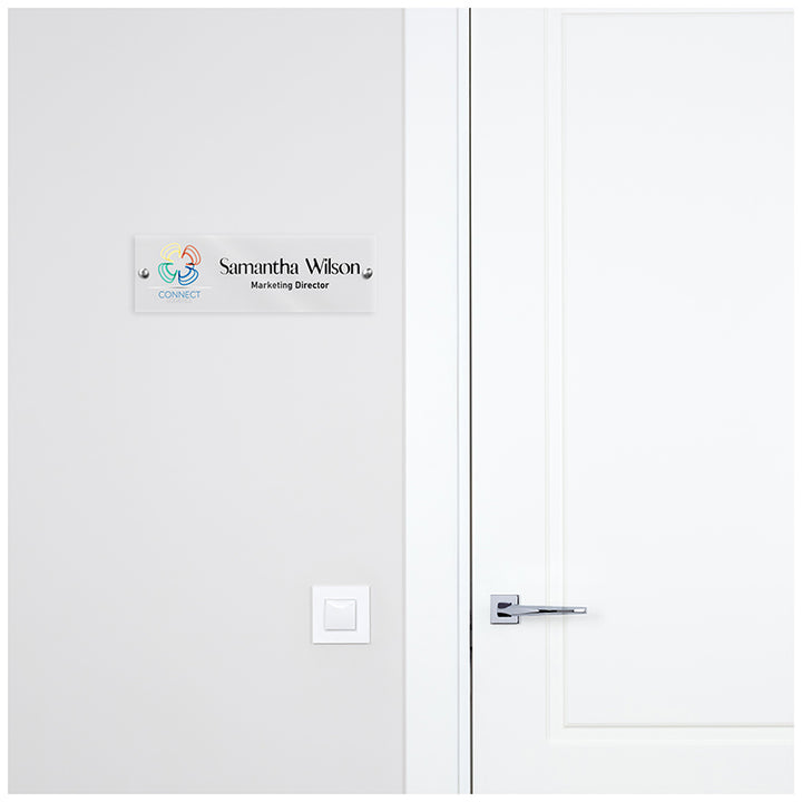 Personalized Wall Mount Name Plate with Logo - GiftShire