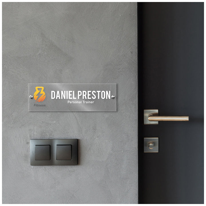 Personalized Wall Mount Name Plate with Logo - GiftShire