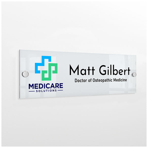 Personalized Wall Mount Name Plate with Logo - GiftShire