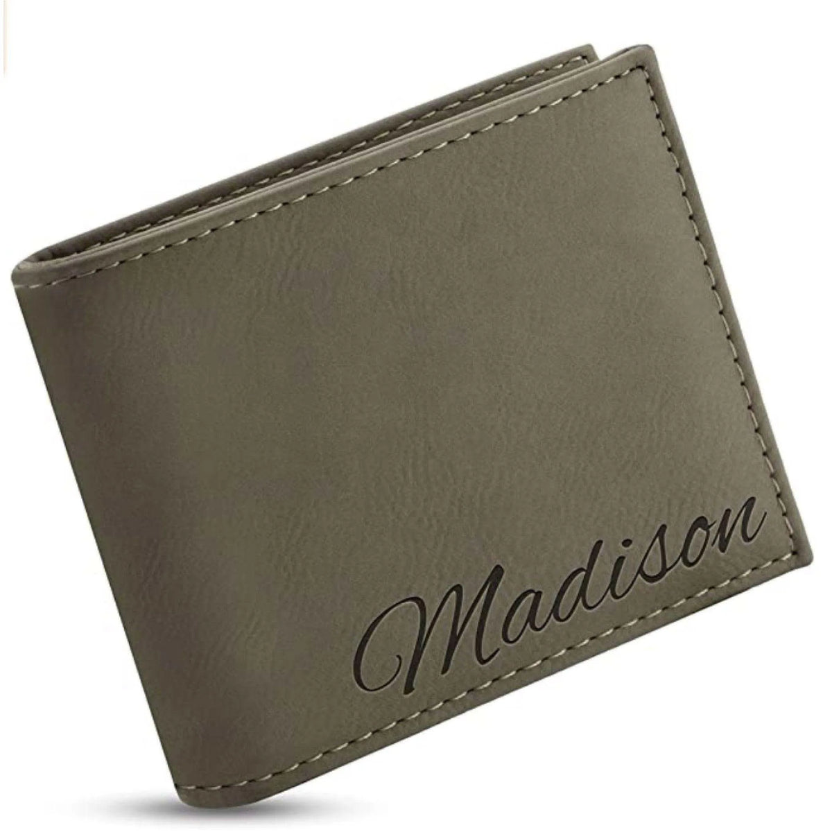 Personalized Wallet For Men - Custom Engraved Leather Wallet, Gift for Him - GiftShire