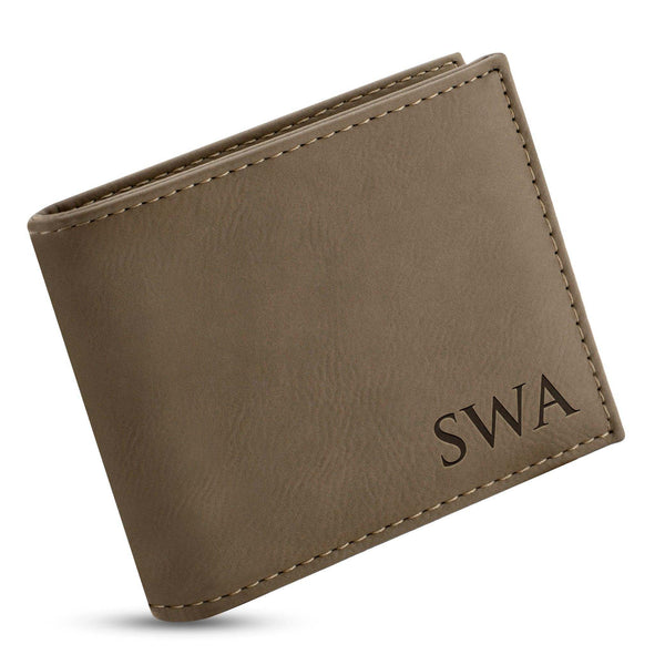 Personalized Wallets for Men - Custom Engraved Leather Wallet - Gifts for Husband, Boyfriend | B088X674SR - D8 - GiftShire