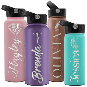 Personalized Water Bottles with Custom Logo Engraving - GiftShire