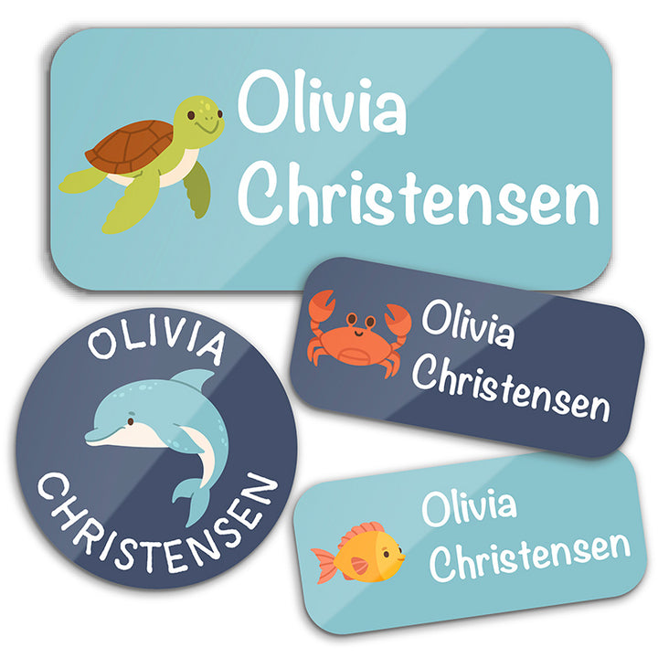 Personalized Waterproof Name Labels for School, Daycare