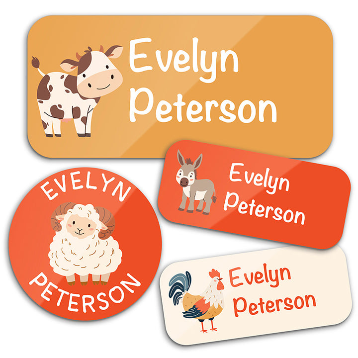 Personalized Waterproof Name Labels for School, Daycare