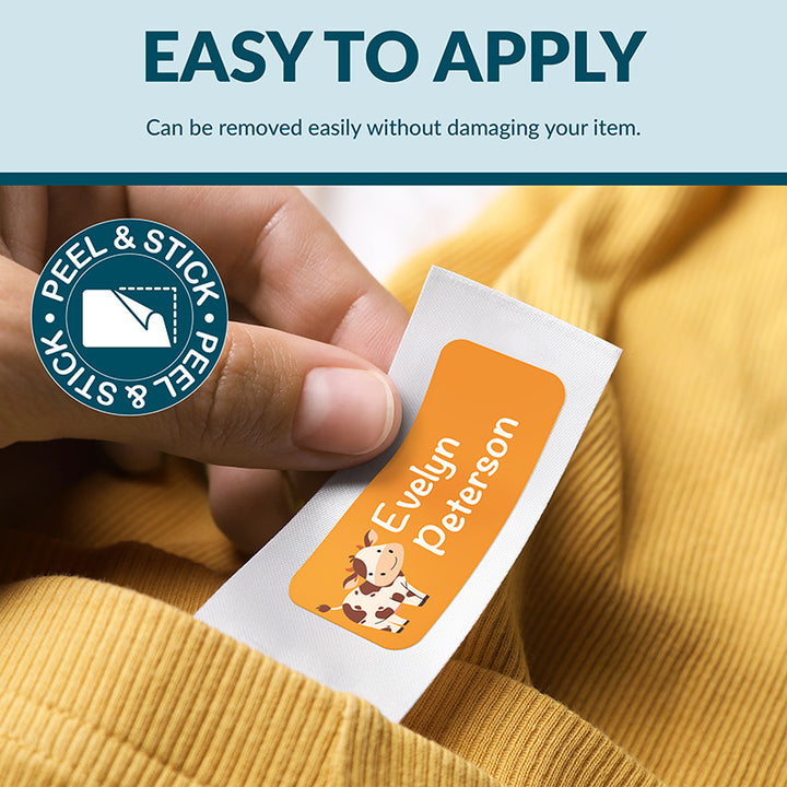 Personalized Waterproof Name Labels for School, Daycare