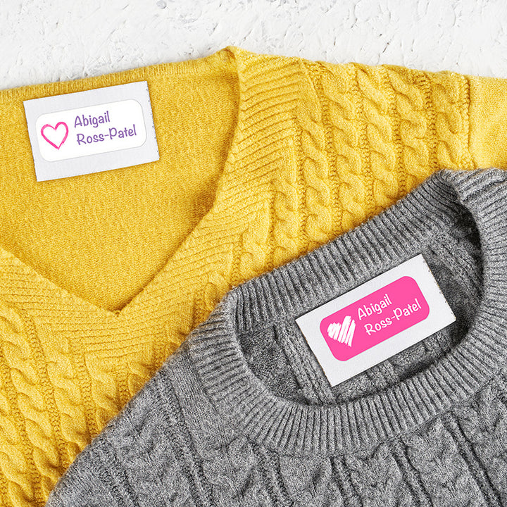 Personalized Waterproof Name Labels for School, Daycare