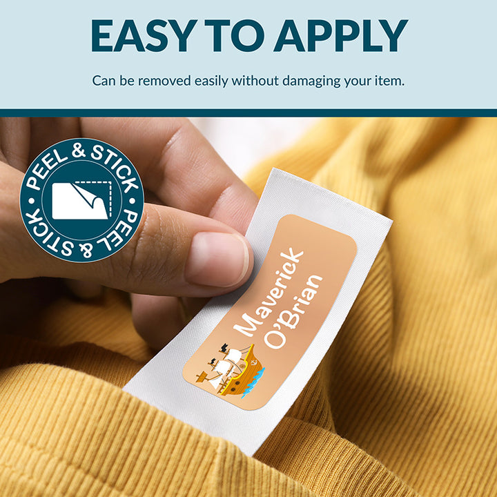 Personalized Waterproof Name Labels for School, Daycare