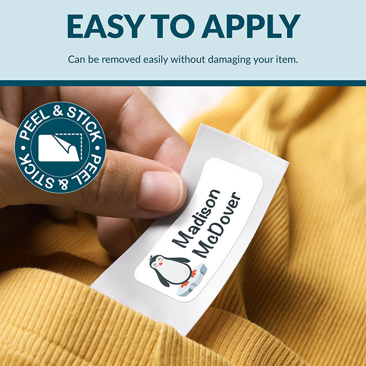 Personalized Waterproof Name Labels for School, Daycare