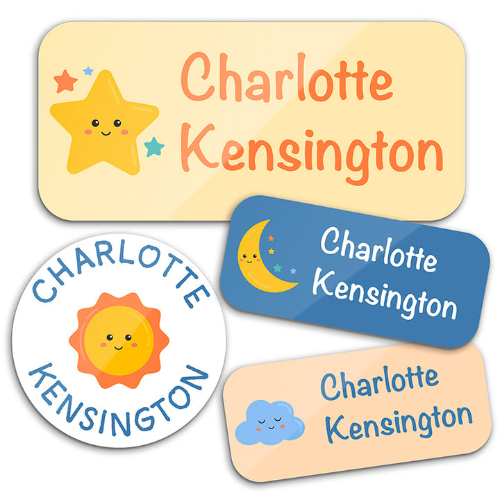 Personalized Waterproof Name Labels for School, Daycare