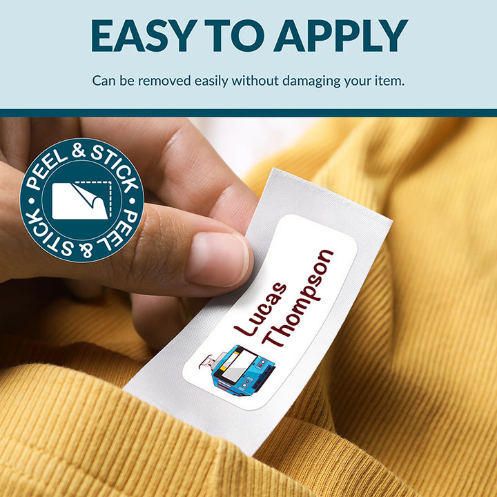 Personalized Waterproof Name Labels for School, Daycare