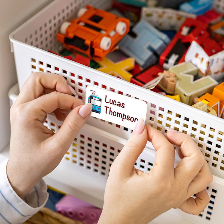Personalized Waterproof Name Labels for School, Daycare