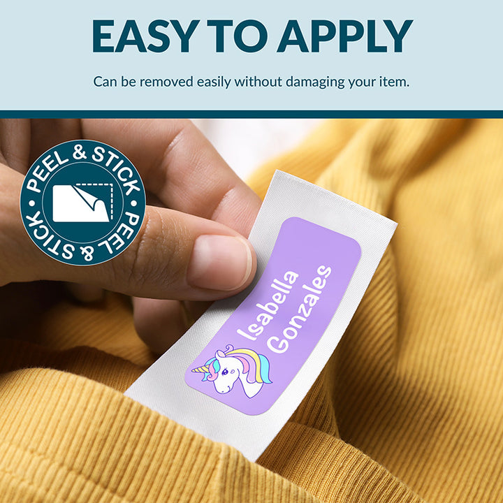 Personalized Waterproof Name Labels for School, Daycare