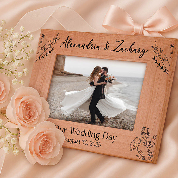 Personalized Wedding Anniversary Frame for Couples