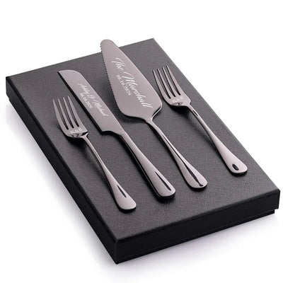 Personalized Wedding Cake Cutting Set with Gift Box