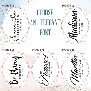 Personalized Wedding Champagne Flute Set for Bridal Party - GiftShire