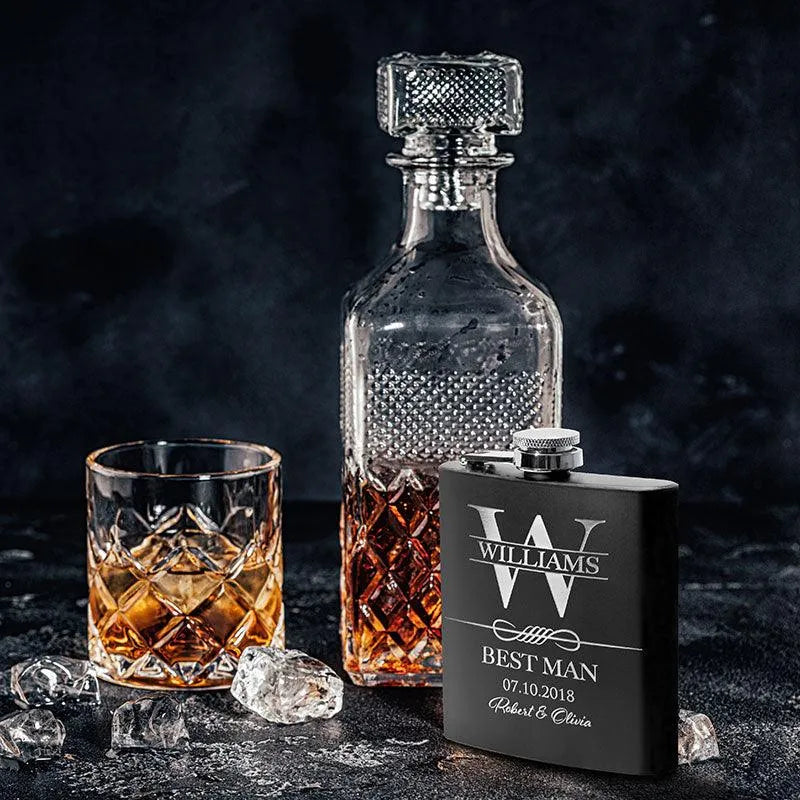 Personalized Wedding Flasks For Groomsmen - GiftShire