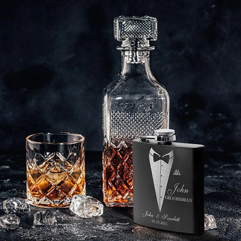 Personalized Wedding Flasks For Groomsmen - GiftShire