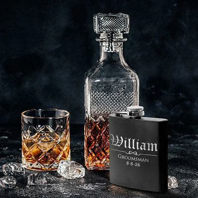 Personalized Wedding Flasks For Groomsmen