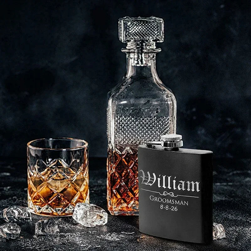 Personalized Wedding Flasks For Groomsmen