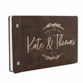 Oval Floral Design Guestbook - Personalized with Names