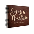 Wedding Memories in Wooden Keepsake - Engraved Guestbook