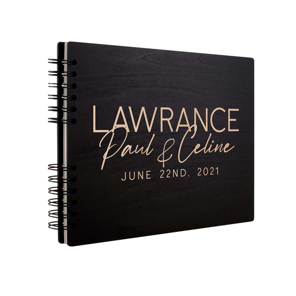 Personalized Wedding Guest Book - Custom Wooden Guest Book with Names, Wedding Gift - GiftShire
