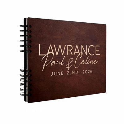 Personalized Wedding Guestbook, Made of Wood