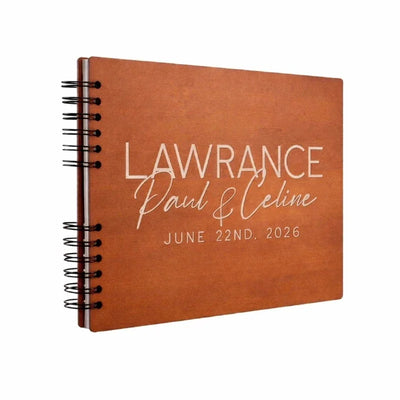 Personalized Wedding Guestbook, Made of Wood