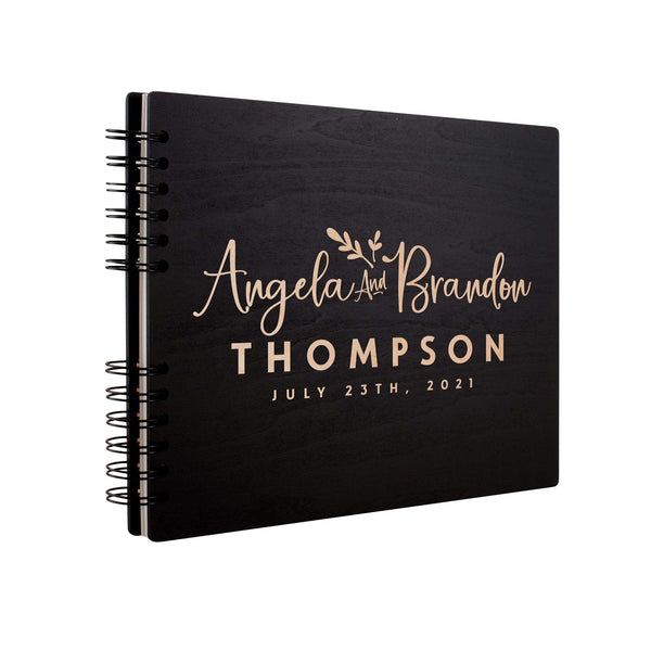Personalized Wedding Guest Book - Customized Wooden Guest Book , Wedding Gift - GiftShire