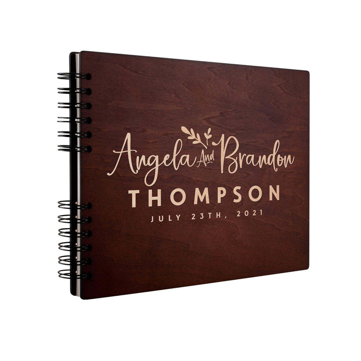 Personalized Wedding Guest Book - Customized Wooden Guest Book , Wedding Gift - GiftShire