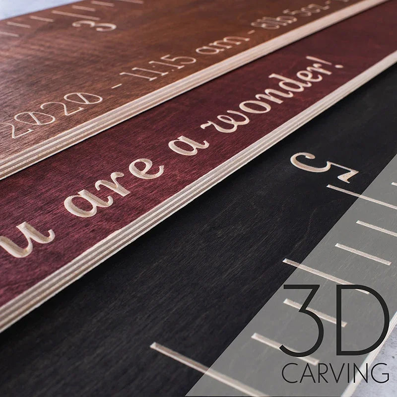 Personalized Wooden Chart, Growth Chart for Kids, Boys, Girls - GiftShire