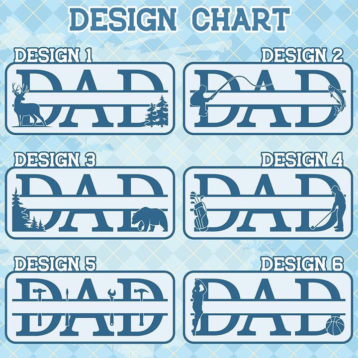 Personalized Wooden Dad Sign - GiftShire