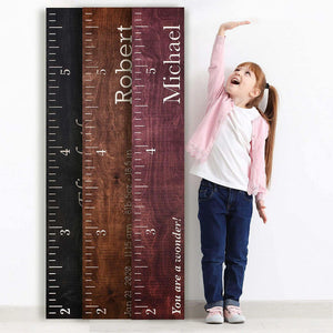 Personalized Wooden Chart, Growth Chart for Kids, Boys, Girls - GiftShire