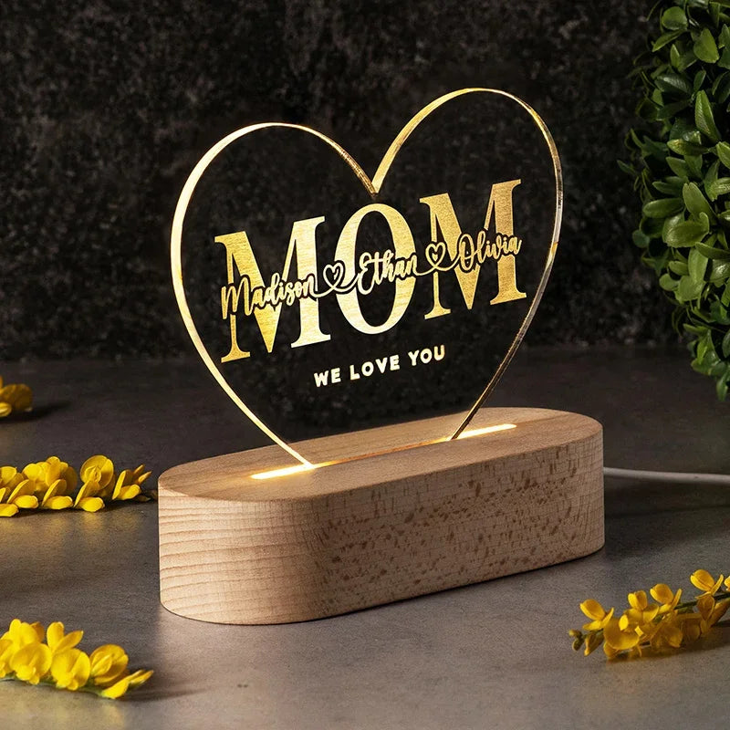 Personalized Night Light for Mother’s Day - GiftShire