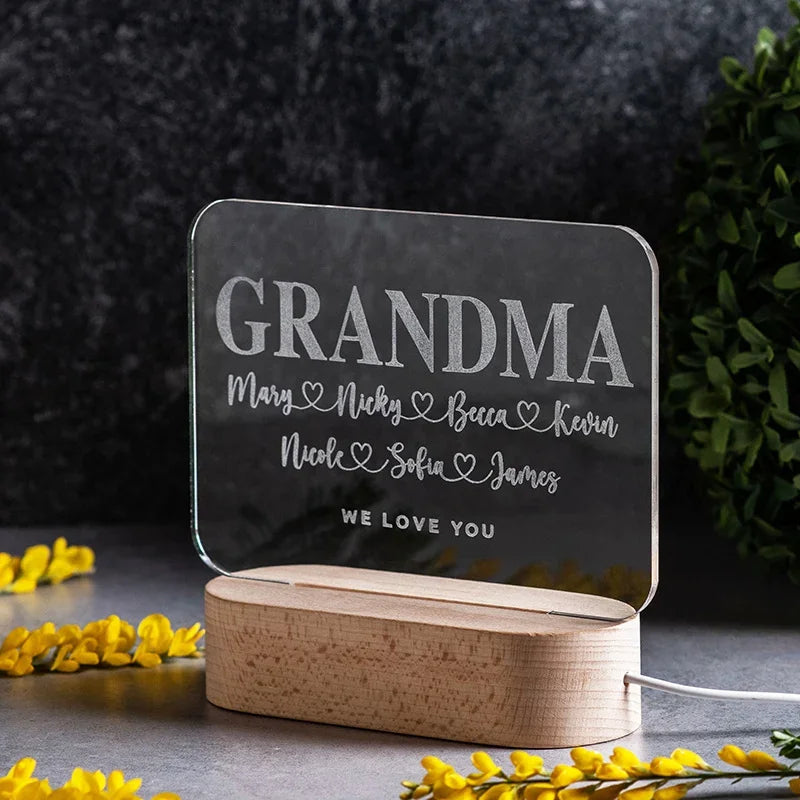Personalized Night Light for Mother’s Day - GiftShire