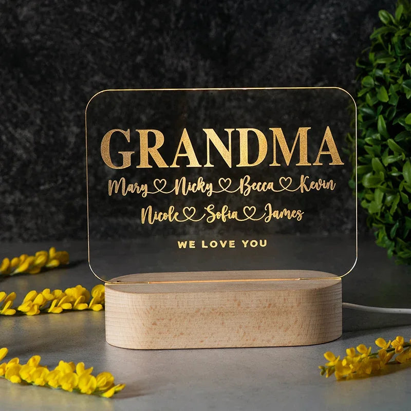 Personalized Night Light for Mother’s Day - GiftShire