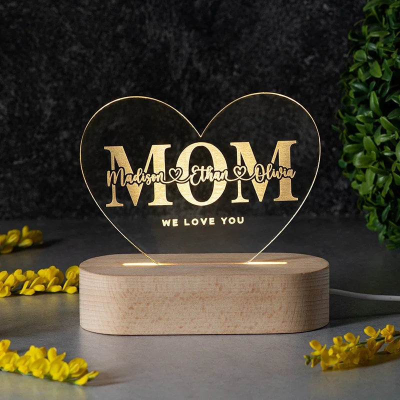 Personalized Night Light for Mother’s Day - GiftShire
