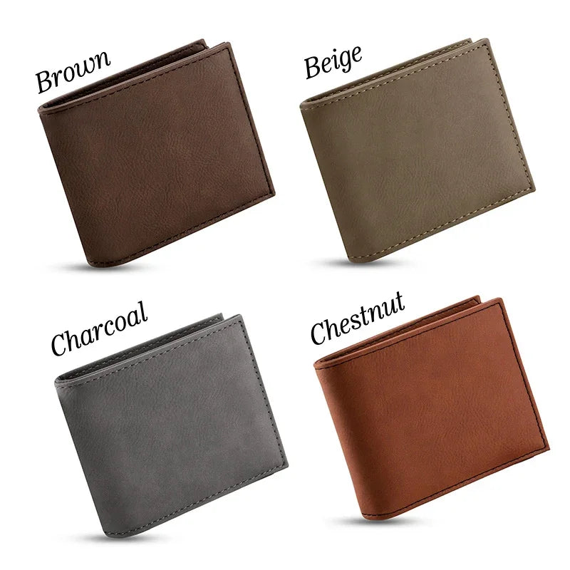 Photo Engraved Leatherette Wallet - GiftShire