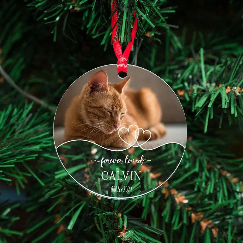 Sympathy Memorial Gifts - Custom Photo ornament - GiftShire