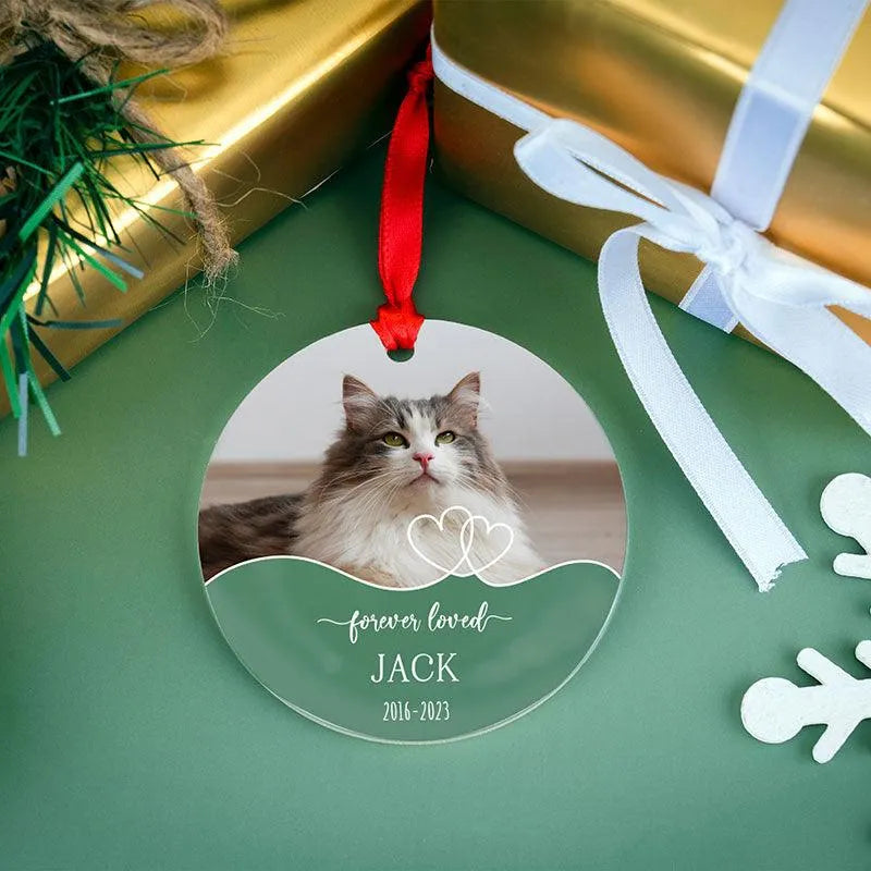 Sympathy Memorial Gifts - Custom Photo ornament - GiftShire