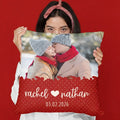 Couples Name Pillowcase with Custom Photo Design