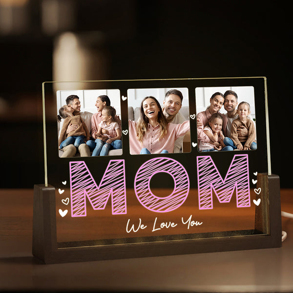 Photo Upload MOM Night Light W/ Text