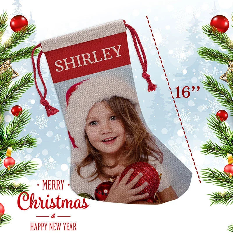 Print Photo Stocking for Christmas - GiftShire