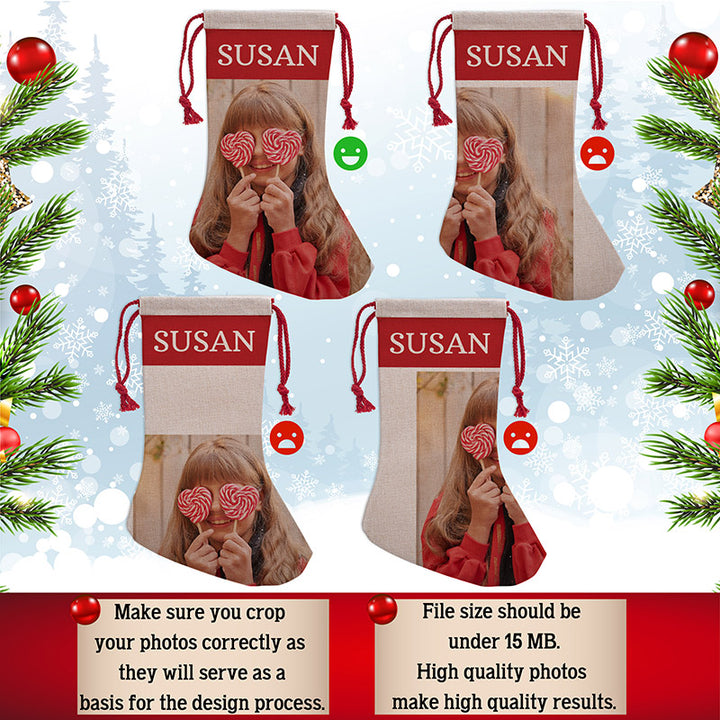 Print Photo Stocking for Christmas - GiftShire