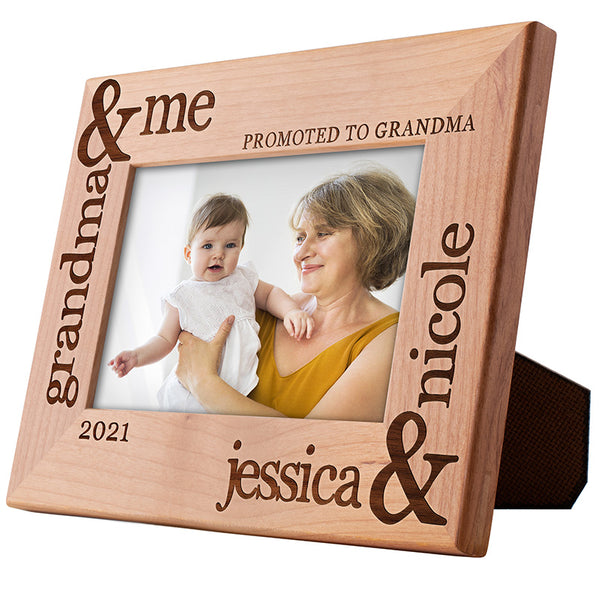 Promoted to Grandma Frame - Customize with Name & Year